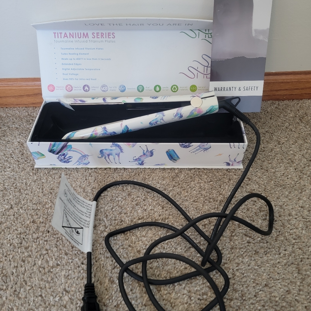 NIB She by Beyond the Beauty titanium series flat iron